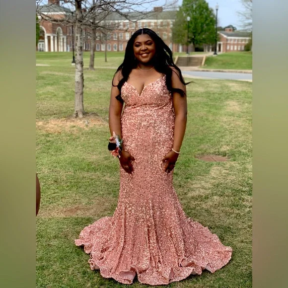 Portia and Scarlett | Dresses | Prom Dress Worn One Time In Excellent  Condition Rose Gold Color | Poshmark